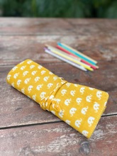 Sooti X Carragreen Reusable Wrap - Elie Yellow Love with Seed Pencils - Image 4