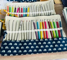 Sooti X Carragreen Stationary Wrap - Elie Blue Love with Seed Pencils - Image 5