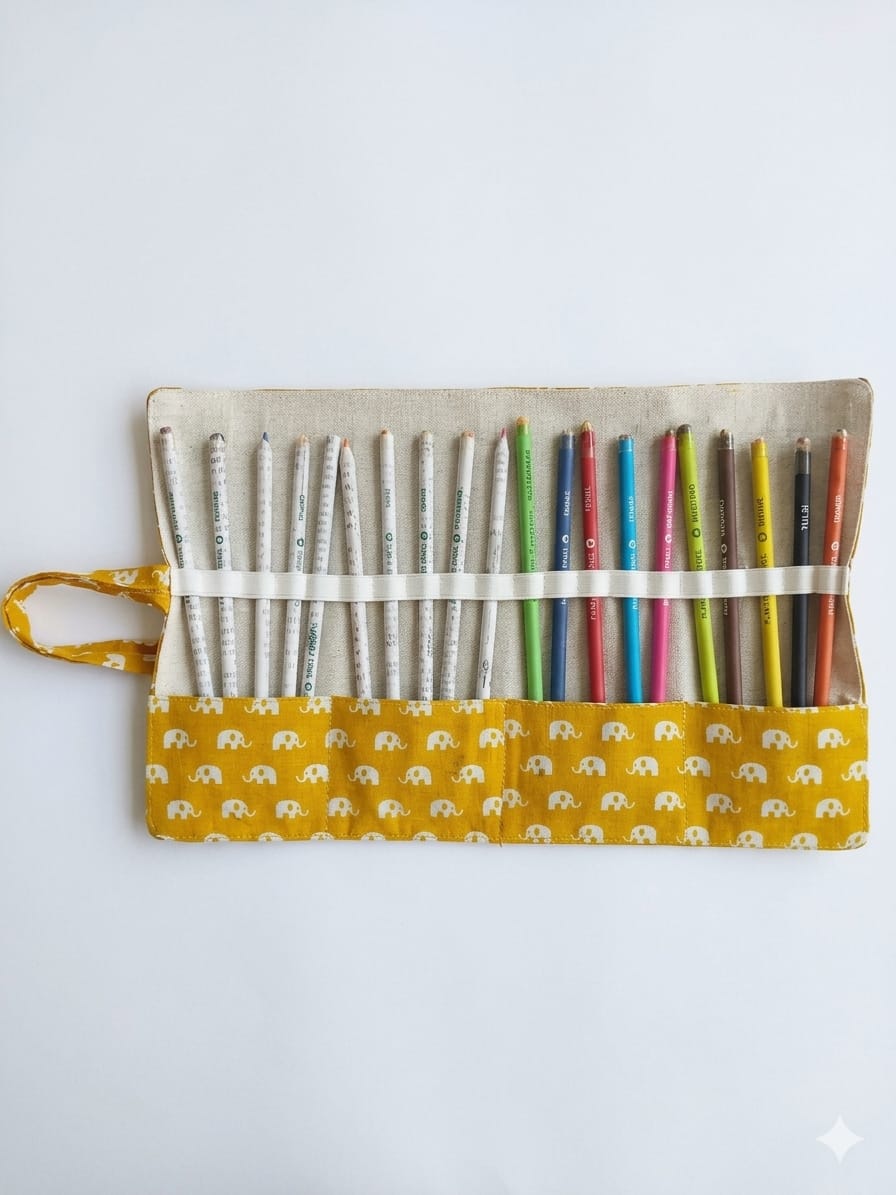 Sooti X Carragreen Reusable Wrap - Elie Yellow Love with Seed Pencils